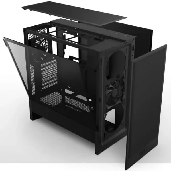 Gabinete Gamer NZXT H5 Flow Preto CC-H52FB-01 - Imagem 4