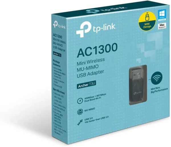 Adaptador USB Wireless dual band AC1300 TP-Link Archer T3U - Imagem 2