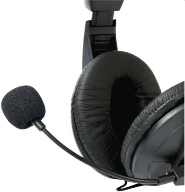 Fone de ouvido com Microfone Headset C3Tech PH-60BK Voice ComFort Preto - Imagem 2