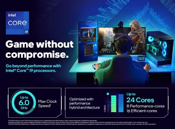 Intel Core i9-14900K – Processador Gamer Extreme | 24 Núcleos, Turbo Máximo, Gráficos Integrados, Desbloqueado - Imagem 2